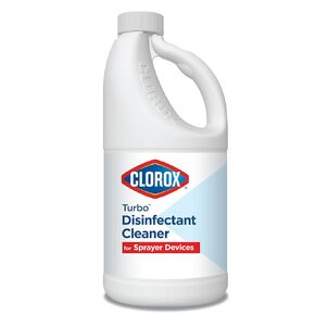 Clorox Turbo Disinfectant Cleaner for Sprayer Devices, Bleach-Free, Kills Cold and Flu Viruses and COVID-19 Virus*, 64 Fluid Ounces