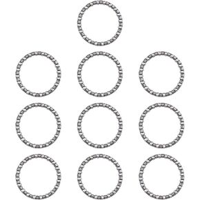 SING F LTD 10PCS Bicycle Ball Bearing Cycling Headset Bearing with 20 Balls Steering Bearings for Mountain Bicycles Fixed Gear Bike Crank Bottom Bracket Replacement Parts