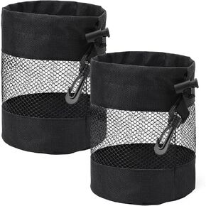 2 Pcs Golf Balls Storage Bag, Nylon Mesh Golf Ball Bags, Golf Pouch Bags Drawstring, Golf Bag Organizer Golf Shag Bag Golf Bag Organizer for Storing Golf Balls