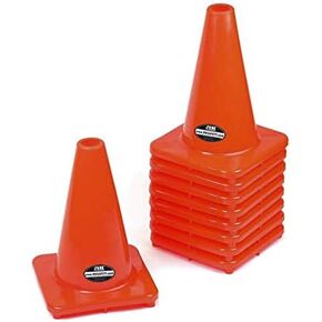 (Set of 20) RK PVC Traffic Safety Cone, Orange, 12-Inch