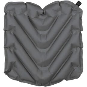Seat, Lightweight Inflatable Travel Cushion, Best for Camping, Bleachers, or Glassing Pad, Gray