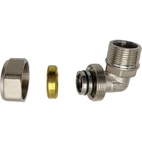 Solid brass fittings 90 degree elbow adapter 3/4 "clamp x 3/4" external thread NPT compressed air M8088 elbow adapter