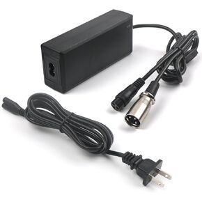 Dual Head 24V 2A 3-Prong/Pin XLR Power Charger for Razor Go-Go Elite Traveller SC40E/SC44E, Ezip Mountain Trailz, Schwinn 4.0 S400 S500, Jazzy 29.4V All Brands Connector Lithium Battery Charger