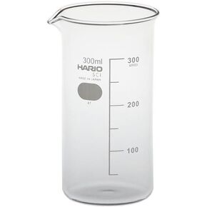HARIO TB-300-H32 Tall Beaker Series, 10.1 fl oz (300 ml), Clear, Made in Japan, 1 Piece