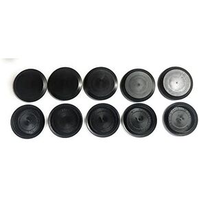 1 1/2" OR 1.50 inch Flush Mount Black Plastic Body and Sheet Metal Hole Plug Qty (10) (Top Secret PDR)