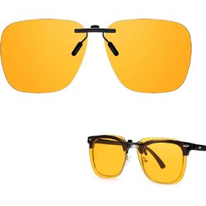 Clip On Blue Light Blocking Glasses for Big Prescription Glasses Women Men TS103