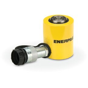 Enerpac RCS-101 Single-Acting Low-Height Hydraulic Cylinder with 10 Ton Capacity, Single Port, 1.5" Stroke Length