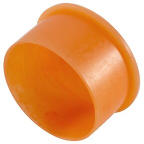 Caplugs ZEZ61AH1 Plastic Non-Threaded NPT Cap EZC-6, PE-LD, Cap ID .585" Length .62", Orange (Pack of 100)