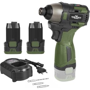17V Brushless Power Drill Cordless, 55Nm Electric Drill Set with 2 1500mAh Batteries, 2 Variable Speed, 20+1 Torque Setting and LED Work Light