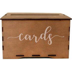 Wood Card Box for Wedding | Rustic Wedding Decor | Reception Box for Cards | Wooden Gift Card Box for Party | Beautiful Design | Graduation Card Box