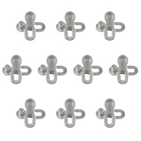 Bike Chain Master Connector for 10-Speed Bikes, Road Bikes and Mountain Bikes Metal Bike Master Connector Mountain Bike Chain Repair Bike Chain Missing Connector 10set