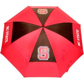 Team Golf NCAA NC State Wolfpack Golf Umbrella 62" Golf Umbrella with Protective Sheath, Double Canopy Wind Protection Design, Auto Open Button