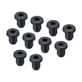 MECCANIXITY 20Pcs T Shape Rubber Grommet Mount Dia 5mm ID 3mm H 9mm Seal Protection Hole Plugs for Cable Pipe Black