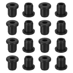 uxcell 20Pcs 1/6" ID, 2/8" Drill Hole Rubber Grommets, Top Hat Grommets Firewall Hole Plug Fit 4mm Wire for Vinyl Tubing in Hydroponic Irrigation Systems, Black