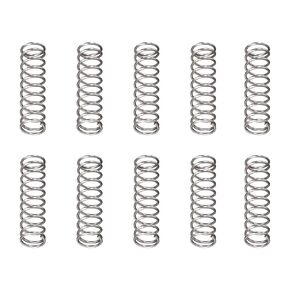 0.4x4x15mm(DxODxL) Compression Spring - 30Pack - Good for Machinery - Spring Steel Extension Spring - Gray