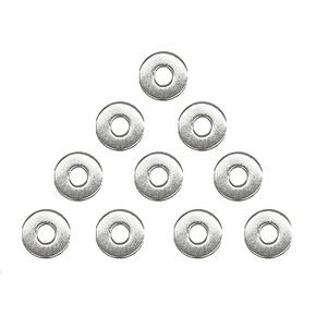 M5 Washers 50pcs M5 X 15mm Flat Penny Washers 304 Stainless Steel Large OD Flat Repair Washer Plain Round Chrome Washers for Screws & Bolts (M5X15mm)