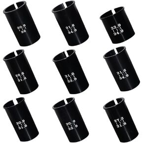 Set of 9 Sizes Bike Seat Post Adapter Shim Seat Post Adapter Bicycle Seat Tube Conversion Sleeve 27.2mm to 36mm / 40mm to 60mm Aluminum Alloy for Road Mountain Bike MTB