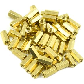 20Pcs M3x40 Female Thread Hexagonal Hex Brass Pillar Standoff Spacer
