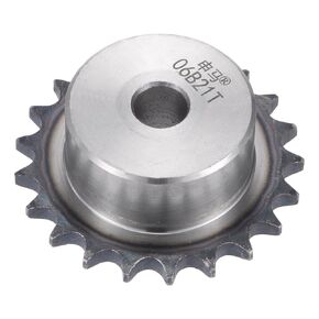 uxcell 22 Teeth Sprocket Type B Single Strand 3/8" Pitch, 12mm Bore A3 Carbon Steel for ISO 06B