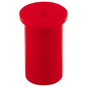 Caplugs ZFT2211Q2 Plastic Cap for Threaded Connectors. RC-FT-2211, PE-LD, to Cap Thread Size 5/16 Cap ID 0.31" Length 0.84", Red (Pack of 200)