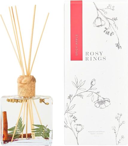 Rosy Rings Peony & Pomelo Botanical Reed Diffuser Aromatherapy Scented Air Freshener Home Fragrance Decor Notes of Neroli, Jasmine, White Musk (13oz) in Saudi Arabia
