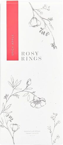 Rosy Rings Peony & Pomelo Botanical Reed Diffuser Aromatherapy Scented Air Freshener Home Fragrance Decor Notes of Neroli, Jasmine, White Musk (13oz) in Saudi Arabia