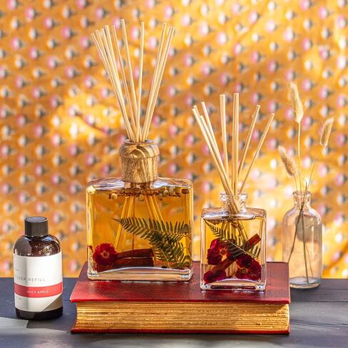 Rosy Rings Peony & Pomelo Botanical Reed Diffuser Aromatherapy Scented Air Freshener Home Fragrance Decor Notes of Neroli, Jasmine, White Musk (13oz) in Saudi Arabia