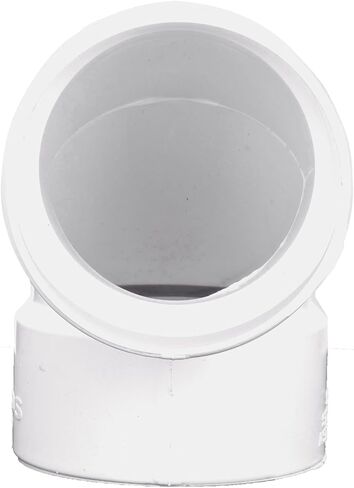 NDS 3P02 PVC 90-Degree Elbow, 3-Inch, for Hub X Hub solvent-weld connections, for Use with 3-Inch Sewer and Drain Pipes, White in Saudi Arabia