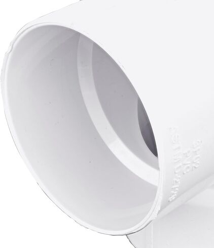 NDS 3P02 PVC 90-Degree Elbow, 3-Inch, for Hub X Hub solvent-weld connections, for Use with 3-Inch Sewer and Drain Pipes, White in Saudi Arabia