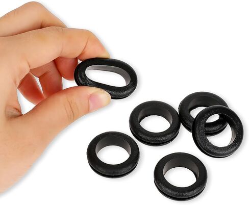 40 Pcs 1 Inch 3/4" ID Rubber Hole Grommet Rubber Wire Grommets Rubber Grommets Automotive Rubber O Rings Grommet Firewall Wire Grommets for Wires, Cables, Automotive, Plugs in Saudi Arabia