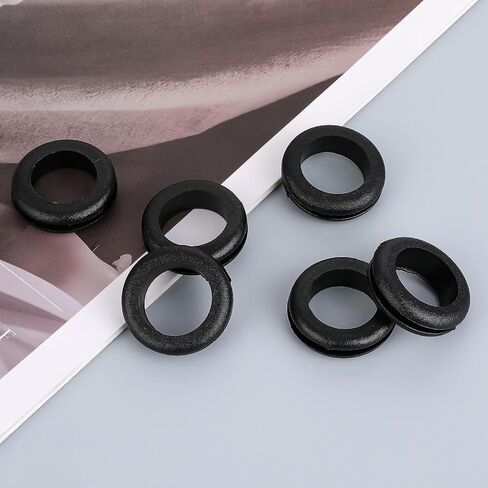 40 Pcs 1 Inch 3/4" ID Rubber Hole Grommet Rubber Wire Grommets Rubber Grommets Automotive Rubber O Rings Grommet Firewall Wire Grommets for Wires, Cables, Automotive, Plugs in Saudi Arabia