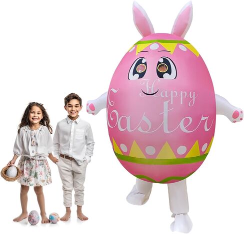 زي NiSotieb القابل للنفخ على شكل بيضة عيد الفصح زي تنفجر لعيد الفصح للبالغين/موكب عيد الفصح/الحفلات in Kuwait