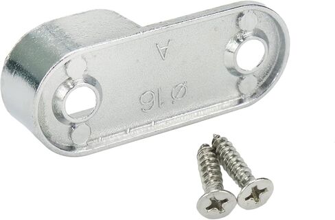 10 قطع من Geesatis قضيب ستارة برونزي يدعم دعامة تثبيت رف حامل مقبس شفة، مع براغي تثبيت، 1.9 بوصة × 0.5 بوصة in Kuwait