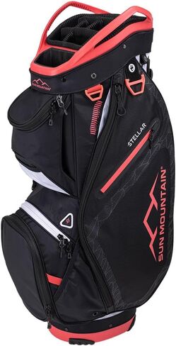 حقيبة عربة جولف نسائية من صن ماونتن 2024، أسود/أحمر in Kuwait