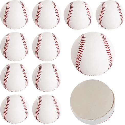 Bkkack Soft Baseballs, T Ball Baseballs 12 Pack Autograph Baseball Bulk,Standard Size Leather Baseballs 9 Inch Unmarked Baseballs for Pitching/Autographs/Training in Saudi Arabia