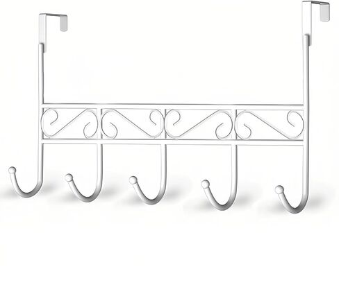 Over The Door Hook, Over Door Hanger for Coat, Towel, Bag, Robe (1 Pack, White) in Saudi Arabia