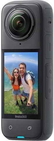 Insta360 X4 - Waterproof 360 8K Action Camera with 48MP Sensors, 8K 360 Video, 72MP Photo, AI Editing, For Content Creators, Sports, Travel, Outdoors + 2 Extra Batteries + Charger + SelfieStick + More in Saudi Arabia