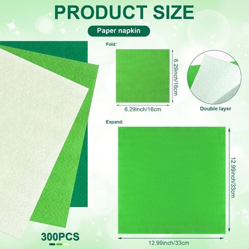 300 Pcs Paper Napkins 6.5 x 6.5 Inch 3 Colors Wedding Disposable Dinner Napkins Guest Towels Luncheon Napkins for Party Celebration Gathering Birthday Supplies(Pink Series) in Saudi Arabia