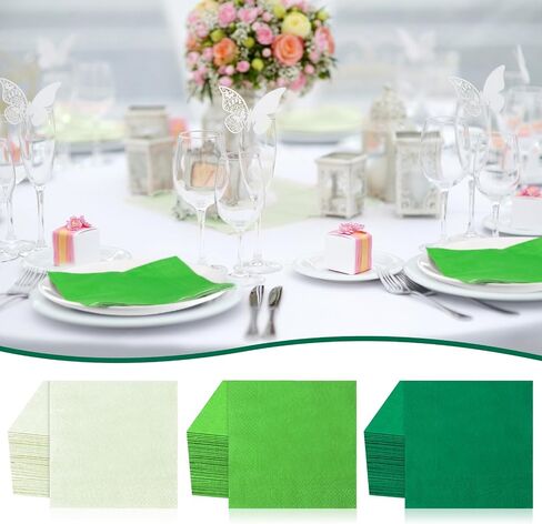 300 Pcs Paper Napkins 6.5 x 6.5 Inch 3 Colors Wedding Disposable Dinner Napkins Guest Towels Luncheon Napkins for Party Celebration Gathering Birthday Supplies(Pink Series) in Saudi Arabia