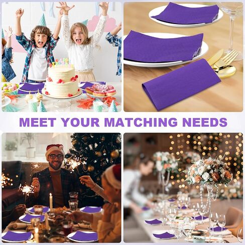 300 Pcs Paper Napkins 6.5 x 6.5 Inch 3 Colors Wedding Disposable Dinner Napkins Guest Towels Luncheon Napkins for Party Celebration Gathering Birthday Supplies(Pink Series) in Saudi Arabia