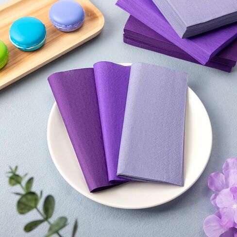 300 Pcs Paper Napkins 6.5 x 6.5 Inch 3 Colors Wedding Disposable Dinner Napkins Guest Towels Luncheon Napkins for Party Celebration Gathering Birthday Supplies(Pink Series) in Saudi Arabia