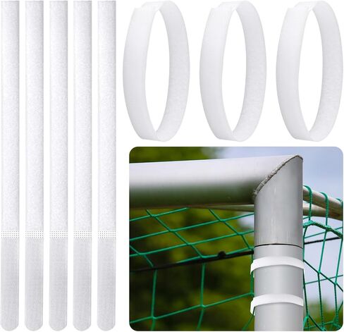 30 Pcs Soccer Goal Net Attachment Straps Soccer Goal Trap White for Holding Soccer Nets to The Goal Posts for Boys Kids Soccer Training, 14 x 0.8 Inch in Saudi Arabia