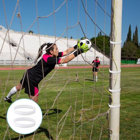 30 Pcs Soccer Goal Net Attachment Straps Soccer Goal Trap White for Holding Soccer Nets to The Goal Posts for Boys Kids Soccer Training, 14 x 0.8 Inch in Saudi Arabia