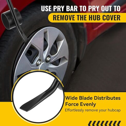 أداة إزالة محور العجلة، أداة إزالة محور فولاذي شديد التحمل مقاس 14.5 بوصة مع وجه مطرقة معدنية وشفرة متطفلة واسعة، أدوات متخصصة لميكانيكا السيارات لإزالة وتركيب أغطية العجلات in Kuwait