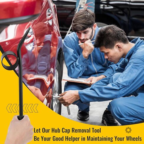 أداة إزالة محور العجلة، أداة إزالة محور فولاذي شديد التحمل مقاس 14.5 بوصة مع وجه مطرقة معدنية وشفرة متطفلة واسعة، أدوات متخصصة لميكانيكا السيارات لإزالة وتركيب أغطية العجلات in Kuwait