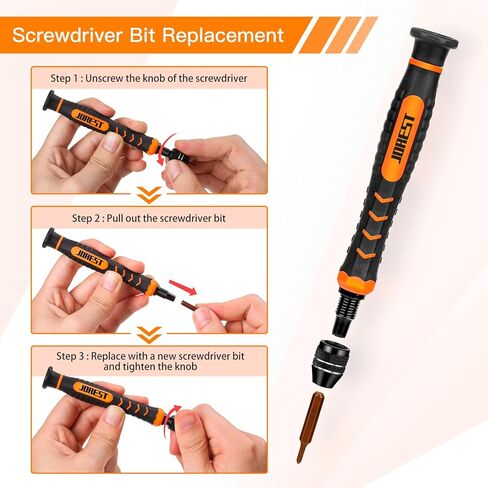 JOREST 59Pcs Small Precision Screwdriver Set with Torx T5 T6, Mini Tool Kit | Magnetic Electronic Repair Tool Kit for Macbook, Computer, Laptop, Phone, PS5, Xbox, Switch, Eyeglasses, Watch, Ring Doorbell in Kuwait