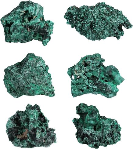 Irregular Natural Malachite Raw Crystal Stone Healing Crystal for Meditation and Home Decoration，0.44-0.66lb in Kuwait