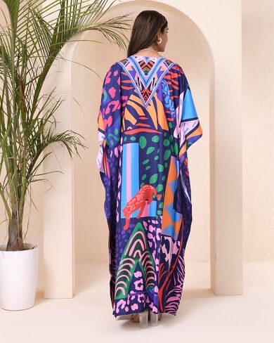 فساتين قفطان من REYNOSOHOMEDECOR للنساء مقاس كبير بدلة استحمام تغطي فساتين الشاطئ الطويلة in Saudi Arabia