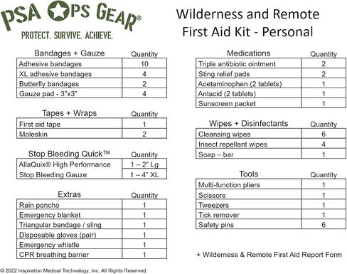 Wilderness and Remote First Aid Kit – First Aid Kit for Hiking, Camping, and Outdoor Adventures in Saudi Arabia