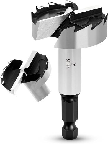2 Inch Forstner Bit for Wood,2" Forstner Drill Bit for Woodworking, Wood Drill Bit Woodworking Hinge Cutter Tool for Wood Plywood Plastic in Kuwait